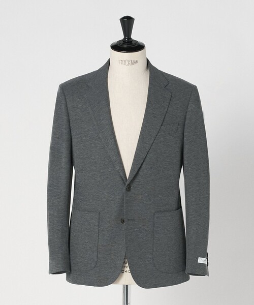 green label relaxing（グリーンレーベルリラクシング）の「ECOPET(R) ハニカムジャージ 2B ジャケット -ウォッシャブル-（テーラードジャケット・メンズ・ネイビー/グレー系・M/L/XL/S）」の17枚目の写真