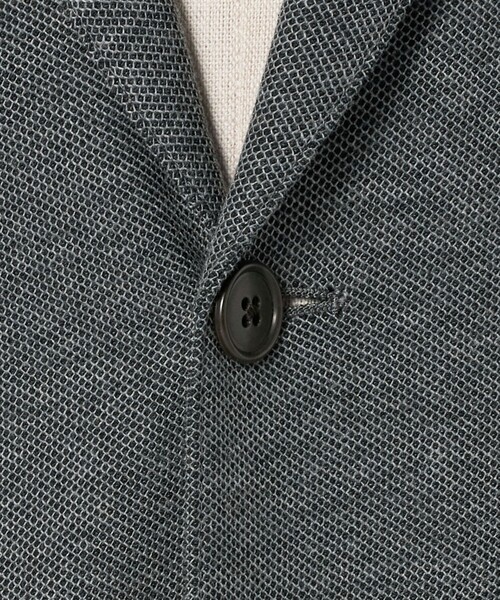 green label relaxing（グリーンレーベルリラクシング）の「ECOPET(R) ハニカムジャージ 2B ジャケット -ウォッシャブル-（テーラードジャケット・メンズ・ネイビー/グレー系・M/L/XL/S）」の22枚目の写真