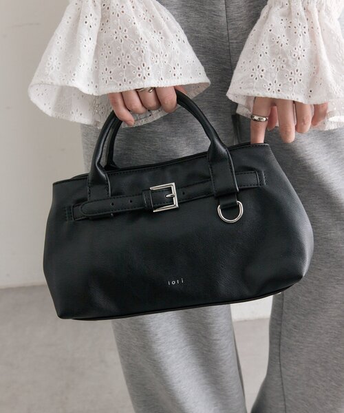 mystic（ミスティック）の「loti ベルト付きボストンバッグ（ボストンバッグ・レディース・ブラウン/ブラック・ONE SIZE）」の3枚目の写真