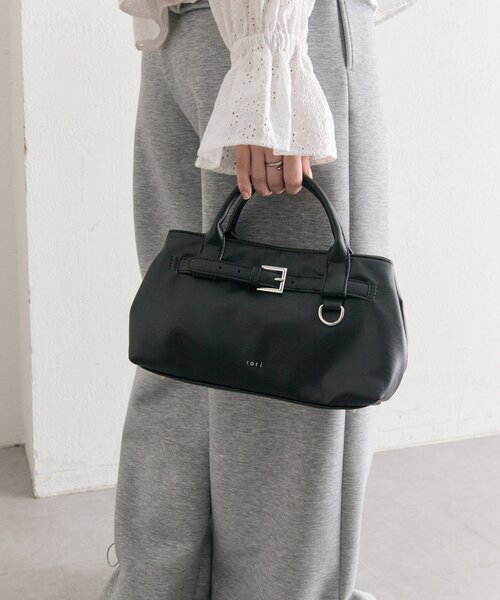 mystic（ミスティック）の「loti ベルト付きボストンバッグ（ボストンバッグ・レディース・ブラウン/ブラック・ONE SIZE）」の4枚目の写真