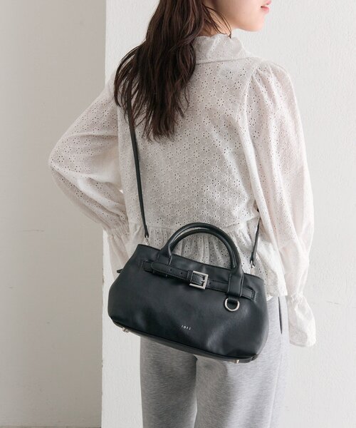 mystic（ミスティック）の「loti ベルト付きボストンバッグ（ボストンバッグ・レディース・ブラウン/ブラック・ONE SIZE）」の5枚目の写真