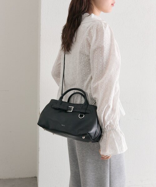 mystic（ミスティック）の「loti ベルト付きボストンバッグ（ボストンバッグ・レディース・ブラウン/ブラック・ONE SIZE）」の6枚目の写真