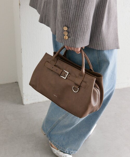 mystic（ミスティック）の「loti ベルト付きボストンバッグ（ボストンバッグ・レディース・ブラウン/ブラック・ONE SIZE）」の10枚目の写真