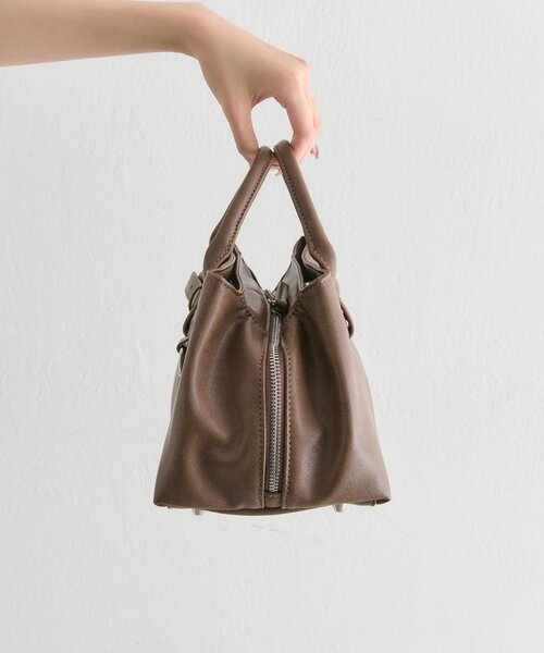 mystic（ミスティック）の「loti ベルト付きボストンバッグ（ボストンバッグ・レディース・ブラウン/ブラック・ONE SIZE）」の12枚目の写真