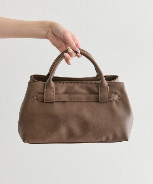 mystic（ミスティック）の「loti ベルト付きボストンバッグ（ボストンバッグ・レディース・ブラウン/ブラック・ONE SIZE）」の13枚目の写真