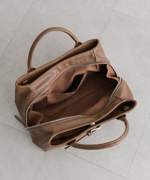 mystic（ミスティック）の「loti ベルト付きボストンバッグ（ボストンバッグ・レディース・ブラウン/ブラック・ONE SIZE）」の18枚目の写真