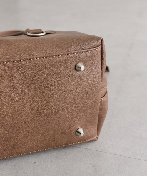 mystic（ミスティック）の「loti ベルト付きボストンバッグ（ボストンバッグ・レディース・ブラウン/ブラック・ONE SIZE）」の20枚目の写真