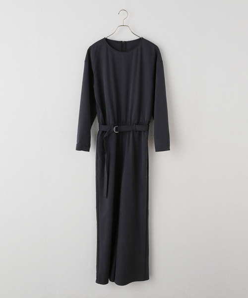 Spick & Span(スピックアンドスパン)の「フィブリルツイルオールインワン(つなぎ/オールインワン・レディース・ブラックミックス・FREE)」の1枚目の写真