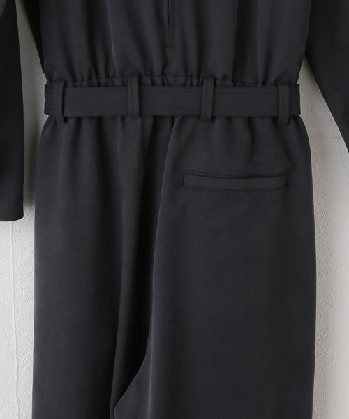 Spick & Span(スピックアンドスパン)の「フィブリルツイルオールインワン(つなぎ/オールインワン・レディース・ブラックミックス・FREE)」の5枚目の写真