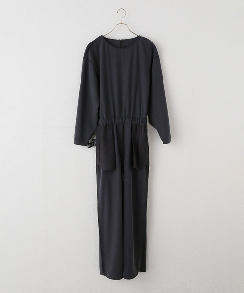 Spick & Span(スピックアンドスパン)の「フィブリルツイルオールインワン(つなぎ/オールインワン・レディース・ブラックミックス・FREE)」の9枚目の写真