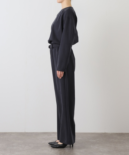 Spick & Span(スピックアンドスパン)の「フィブリルツイルオールインワン(つなぎ/オールインワン・レディース・ブラックミックス・FREE)」の13枚目の写真