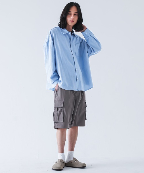 MDR(エムディアール)の「オックス10XLワイドシャツ(シャツ/ブラウス・メンズ・ブルー/ブラック・FREE)」の19枚目の写真