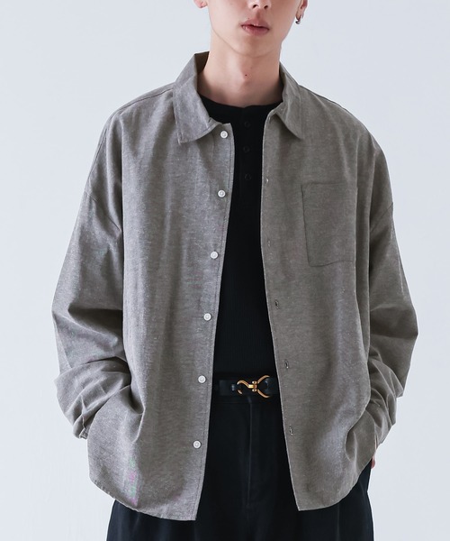 MDR(エムディアール)の「オックス10XLワイドシャツ(シャツ/ブラウス・メンズ・ブルー/ブラック・FREE)」の5枚目の写真