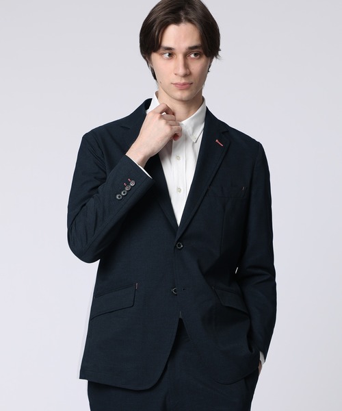 Psycho Bunny（サイコバニー）の「COOL DOTSホームスパンプリント セットアップジャケット（テーラードジャケット・メンズ・インディゴブルー/ダークグレー・MEDIUM/LARGE/LL）」の7枚目の写真