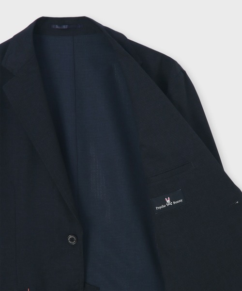 Psycho Bunny（サイコバニー）の「COOL DOTSホームスパンプリント セットアップジャケット（テーラードジャケット・メンズ・インディゴブルー/ダークグレー・MEDIUM/LARGE/LL）」の15枚目の写真