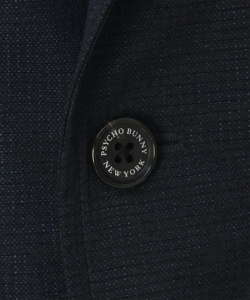 Psycho Bunny（サイコバニー）の「COOL DOTSホームスパンプリント セットアップジャケット（テーラードジャケット・メンズ・インディゴブルー/ダークグレー・MEDIUM/LARGE/LL）」の16枚目の写真