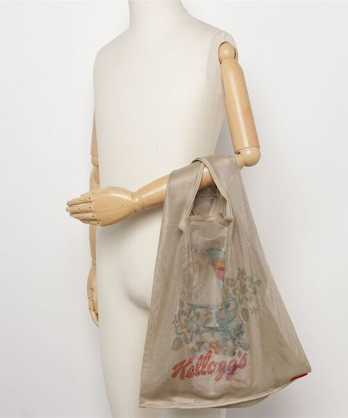 FRUIT OF THE LOOM（フルーツオブザルーム）の「【FRUIT OF THE LOOM/フルーツオブザルーム】VINTAGE Kellogg’ s mesh eco bag / ヴィンテージケロッグメッシュエコバッグ（トートバッグ・レディース・ブラック/サックスブルー/オレンジ・FREE）」の16枚目の写真