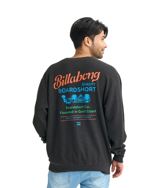 BILLABONG（ビラボン）の「ビラボン BILLABONG アウトドアカジュアル スウェットトレーナー BURLEIGH STORE（スウェット・メンズ・ブラック/クリーム・M/LL/L）」の3枚目の写真