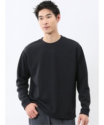 【インナー ロンT】タカキュー ランダムジャガード クルーネック 長袖 Tシャツ
