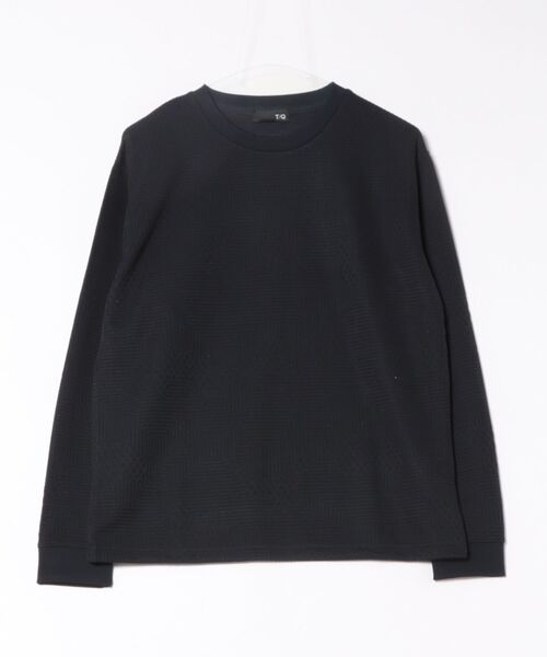TAKA-Q（タカキュー）の「【インナー ロンＴ】タカキュー ランダムジャガード クルーネック 長袖 Tシャツ（Tシャツ/カットソー・メンズ・グレー/ネイビー・MEDIUM/LARGE/X-LARGE）」の4枚目の写真