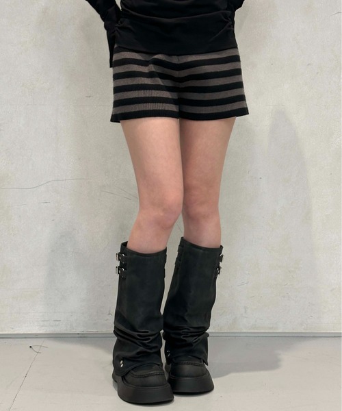 sedacle girl（セダクルガール）の「2wayバックルミドルブーツ（ブーツ・レディース・ダークブラウン/ブラック・LARGE/MEDIUM）」の8枚目の写真