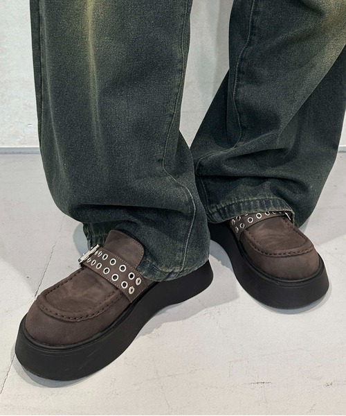 sedacle girl（セダクルガール）の「2wayバックルミドルブーツ（ブーツ・レディース・ダークブラウン/ブラック・LARGE/MEDIUM）」の20枚目の写真