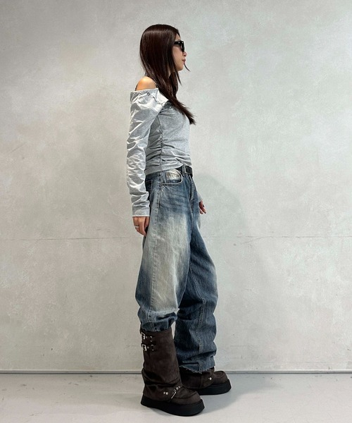 sedacle girl（セダクルガール）の「2wayバックルミドルブーツ（ブーツ・レディース・ダークブラウン/ブラック・LARGE/MEDIUM）」の22枚目の写真