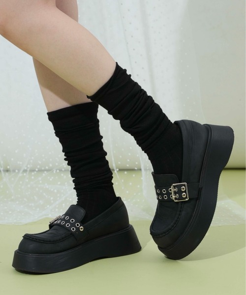 sedacle girl(セダクルガール)の「2wayバックルミドルブーツ(ブーツ・レディース・ダークブラウン/ブラック・LARGE/MEDIUM)」の19枚目の写真