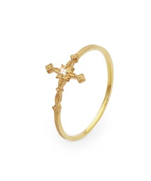 Dr MONROE（ドクターモンロー）の「K10 ダイヤモンド ゴールドダイヤクロスリング Sync Note（リング）」