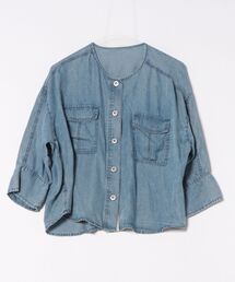 Cepica（セピカ）の「バイオシルクパウダー加工 ロゴ入りジャケット（デニムジャケット）」