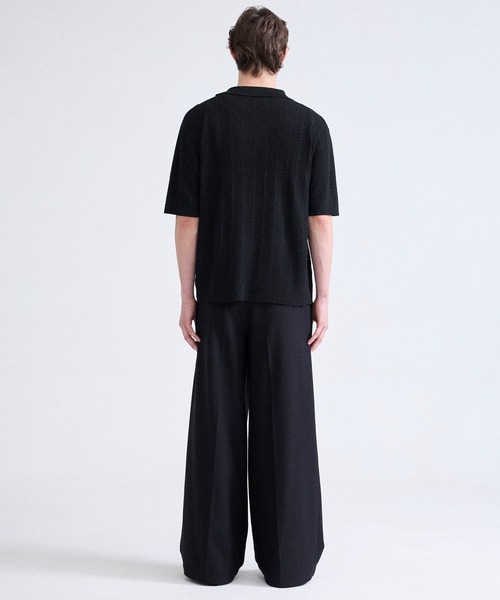 Parts Lab.(パーツラボ)の「【Parts Lab.】Summer Knit Short-sleeve Polo Shirt / 半袖サマーニットポロシャツ(ポロシャツ・メンズ・チャコールグレー/ブラック/ベージュ・M/L/S)」の11枚目の写真