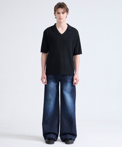 Parts Lab.(パーツラボ)の「【Parts Lab.】Summer Knit Short-sleeve Polo Shirt / 半袖サマーニットポロシャツ(ポロシャツ・メンズ・チャコールグレー/ブラック/ベージュ・M/L/S)」の17枚目の写真