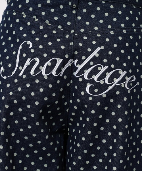 SPIRALGIRL(スパイラルガール)の「ドット柄バレルレッグパンツ(デニムパンツ・レディース・ドット/ブルー・SMALL/MEDIUM)」の21枚目の写真