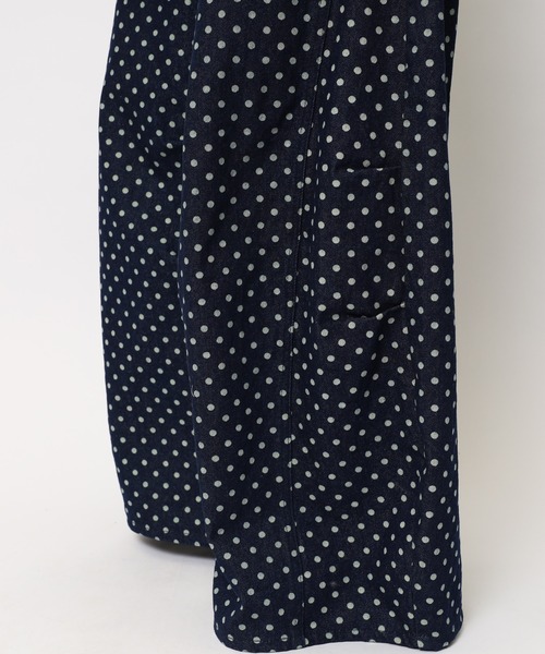 SPIRALGIRL(スパイラルガール)の「ドット柄バレルレッグパンツ(デニムパンツ・レディース・ドット/ブルー・SMALL/MEDIUM)」の22枚目の写真