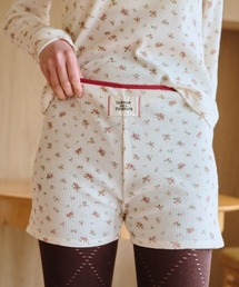 小さなお花畑のワッフルショートパンツ
