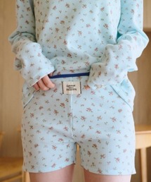 小さなお花畑のワッフルショートパンツ