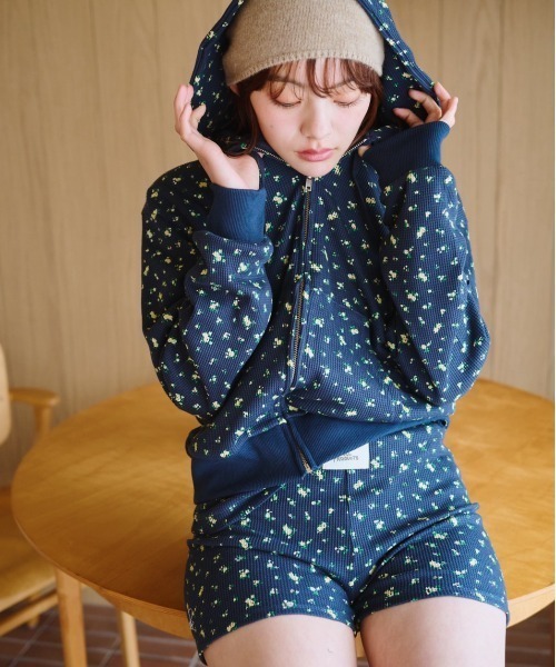 小さなお花畑のワッフルショートパンツ（その他パンツ）｜common gull