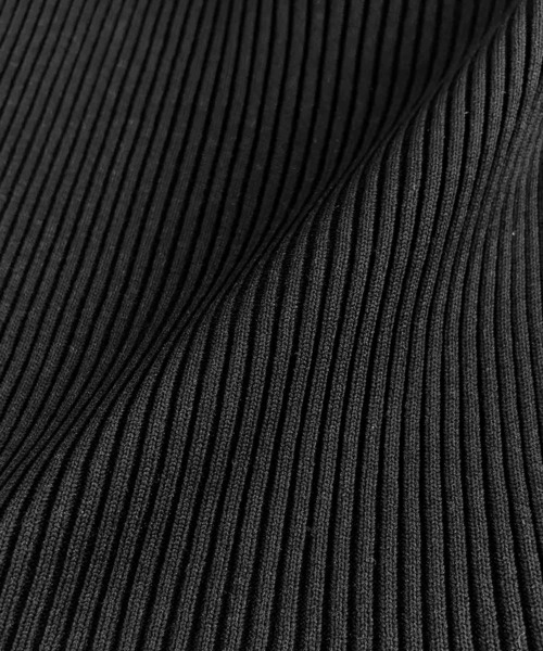 ELFRANK（エルフランク）の「フレンチスリーブボーダーペプラムリブニットトップス《着用動画あり》（ニット/セーター・レディース・ブラック×ホワイト/ホワイト×ブラック・L/M）」の22枚目の写真