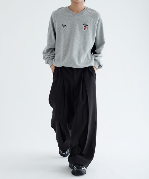 EPNK（イーピーエヌケー）の「Vertical wide tuck slacks / バーティカルワイドタックスラックス（スラックス・メンズ・ブラック・MEDIUM/SMALL/LARGE）」の9枚目の写真