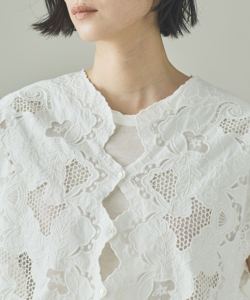 Curensology（カレンソロジー）の「Curensology(カレンソロジー)/ニューエンブロイダリーブラウス（シャツ/ブラウス・レディース・ホワイト・FREE）」の9枚目の写真