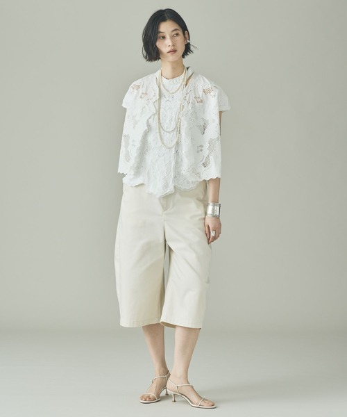 Curensology（カレンソロジー）の「Curensology(カレンソロジー)/ニューエンブロイダリーブラウス（シャツ/ブラウス・レディース・ホワイト・FREE）」の5枚目の写真