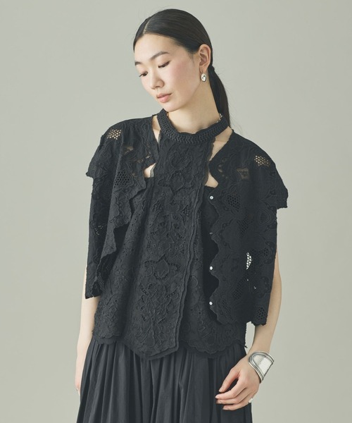 Curensology(カレンソロジー)の「Curensology(カレンソロジー)/ニューエンブロイダリーブラウス(シャツ/ブラウス・レディース・ホワイト/ブラック・FREE)」の22枚目の写真