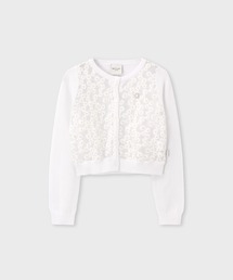 Paul Smith JUNIOR（ポールスミスジュニア）の「ガールズ フローラルチュールレース カーディガン ニット / 893208 4161207（ニット/セーター）」