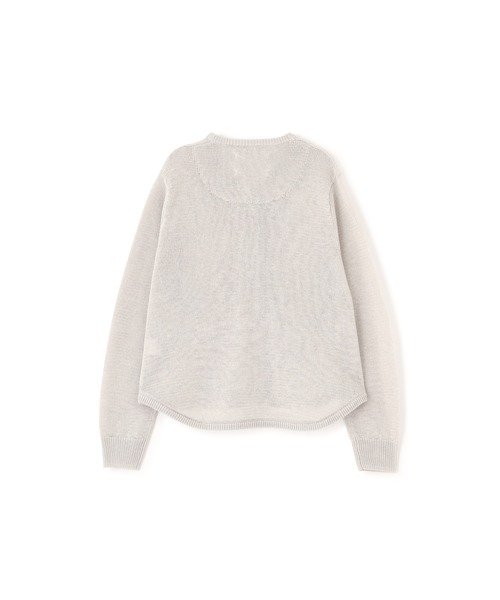 MHL.（エムエイチエル）の「COATED COTTON（カーディガン/ボレロ・レディース・チャコール/オフホワイト・2）」の6枚目の写真