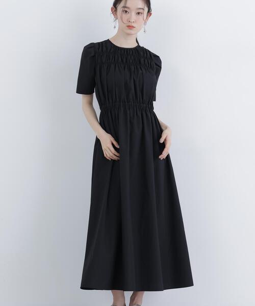 N.（N. Natural Beauty Basic）（エヌエヌナチュラルビューティーベーシック）の「ローンタックショルダーワンピース（ワンピース・レディース・ブラック/ダークブラウン/ラベンダー・SMALL/MEDIUM）」の6枚目の写真