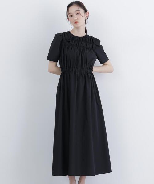 N.（N. Natural Beauty Basic）（エヌエヌナチュラルビューティーベーシック）の「ローンタックショルダーワンピース（ワンピース・レディース・ブラック/ダークブラウン/ラベンダー・SMALL/MEDIUM）」の8枚目の写真