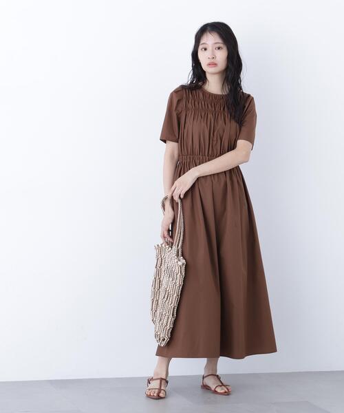 N.（N. Natural Beauty Basic）（エヌエヌナチュラルビューティーベーシック）の「ローンタックショルダーワンピース（ワンピース・レディース・ブラック/ダークブラウン/ラベンダー・SMALL/MEDIUM）」の12枚目の写真