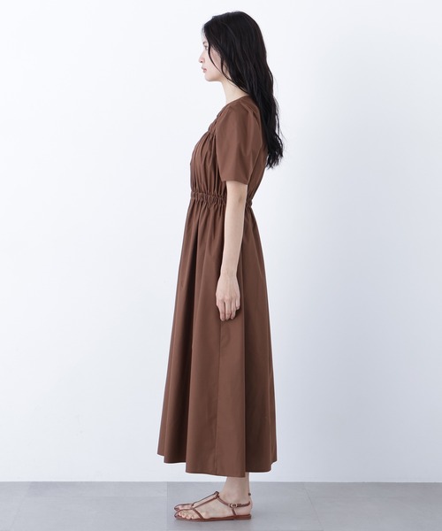 N.(N. Natural Beauty Basic)(エヌエヌナチュラルビューティーベーシック)の「ローンタックショルダーワンピース(ワンピース・レディース・ブラック/ダークブラウン/ラベンダー・SMALL/MEDIUM)」の18枚目の写真