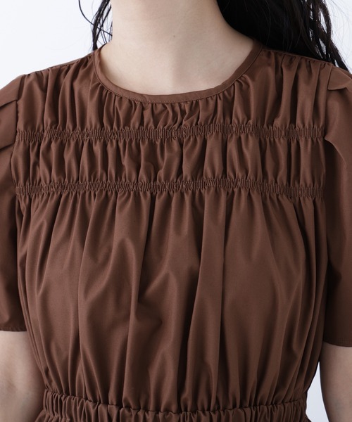 N.(N. Natural Beauty Basic)(エヌエヌナチュラルビューティーベーシック)の「ローンタックショルダーワンピース(ワンピース・レディース・ブラック/ダークブラウン/ラベンダー・SMALL/MEDIUM)」の20枚目の写真