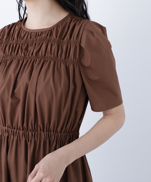 N.(N. Natural Beauty Basic)(エヌエヌナチュラルビューティーベーシック)の「ローンタックショルダーワンピース(ワンピース・レディース・ブラック/ダークブラウン/ラベンダー・SMALL/MEDIUM)」の21枚目の写真